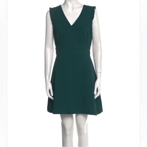 Sandro forest green a-line dress small